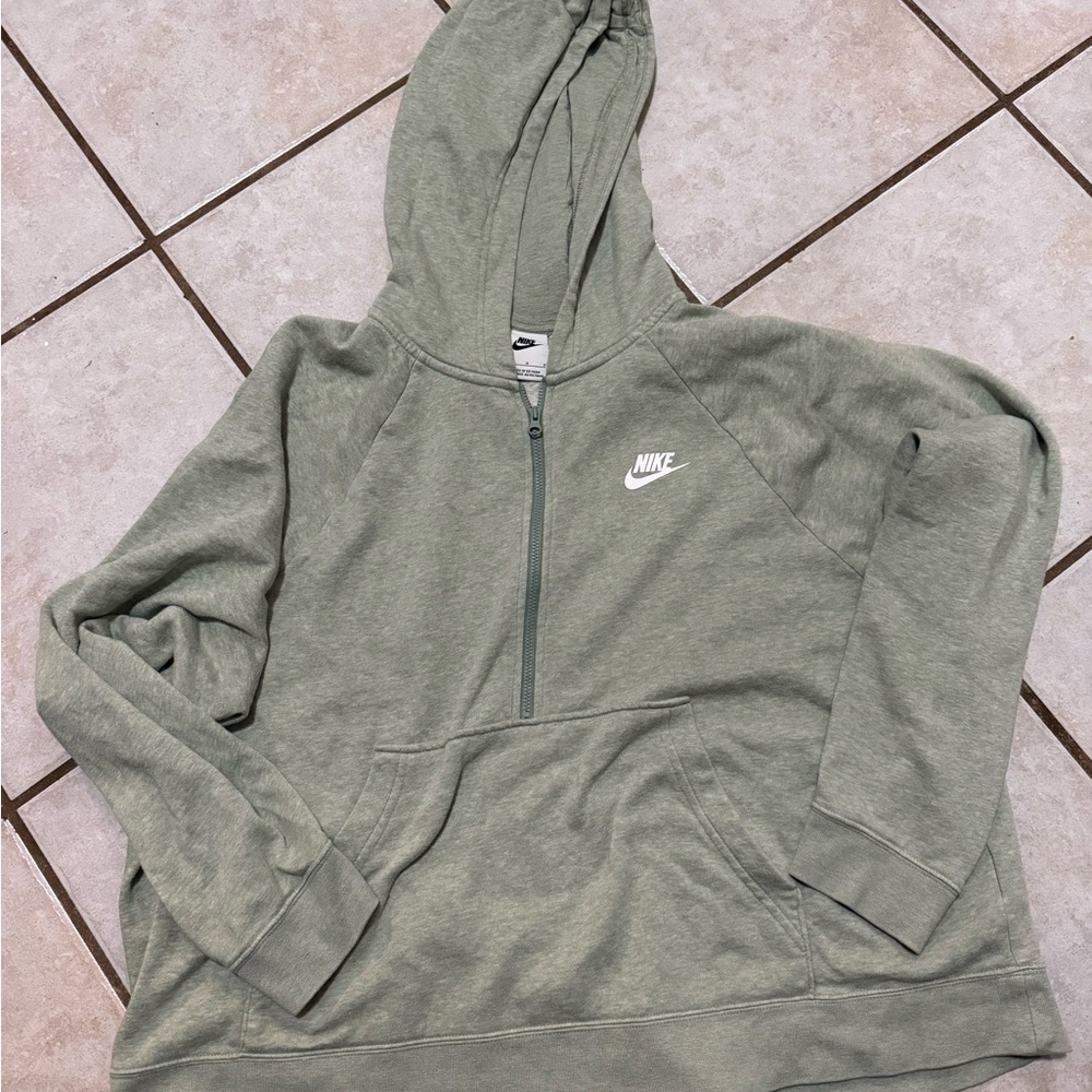 Nike Sage Green Zip-Up Sweatshirt